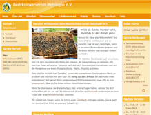 Tablet Screenshot of imkerverein-metzingen.de